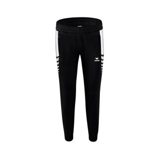 Erima Training Pants Six Wings Worker long (100% Polyester, sporty fit) black/white Women