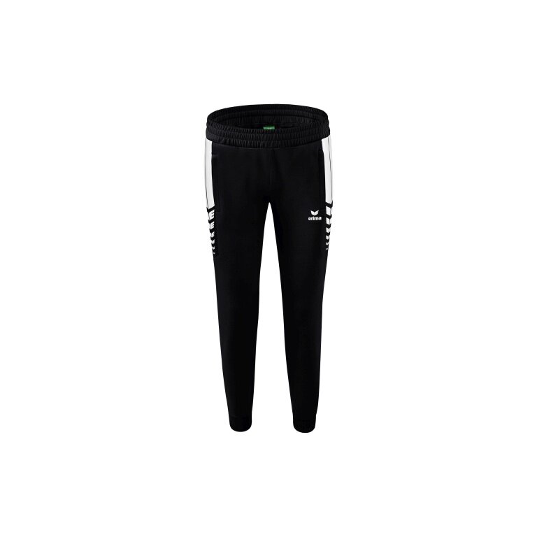 Erima Training Pants Six Wings Worker long (100% Polyester, sporty fit) black/white Women