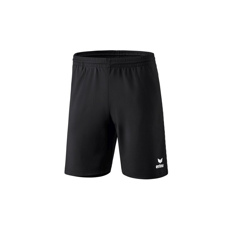 Erima Training Pants Short Basic (100% Polyester, Zipper Pockets) short black Boys