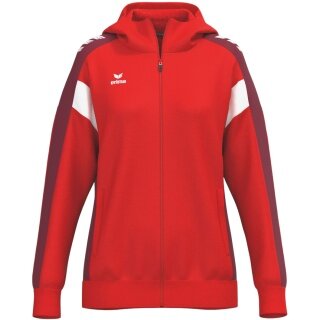 Erima Celebrate 125 Training Jacket with Hood (breathable, 100% Polyester) red Ladies