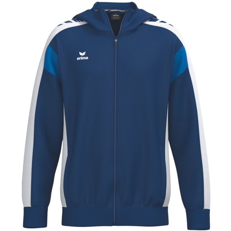 Erima Celebrate 125 Training Jacket with Hood (breathable, 100% polyester) navy blue/white children
