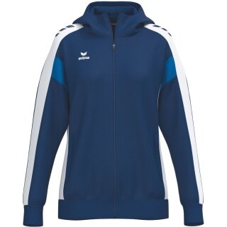 Erima Celebrate 125 Training Jacket with Hood (breathable, 100% polyester) navy blue/white ladies