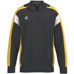 Erima Celebrate 125 Training Jacket with Hood (breathable, 100% polyester) black/yellow men's