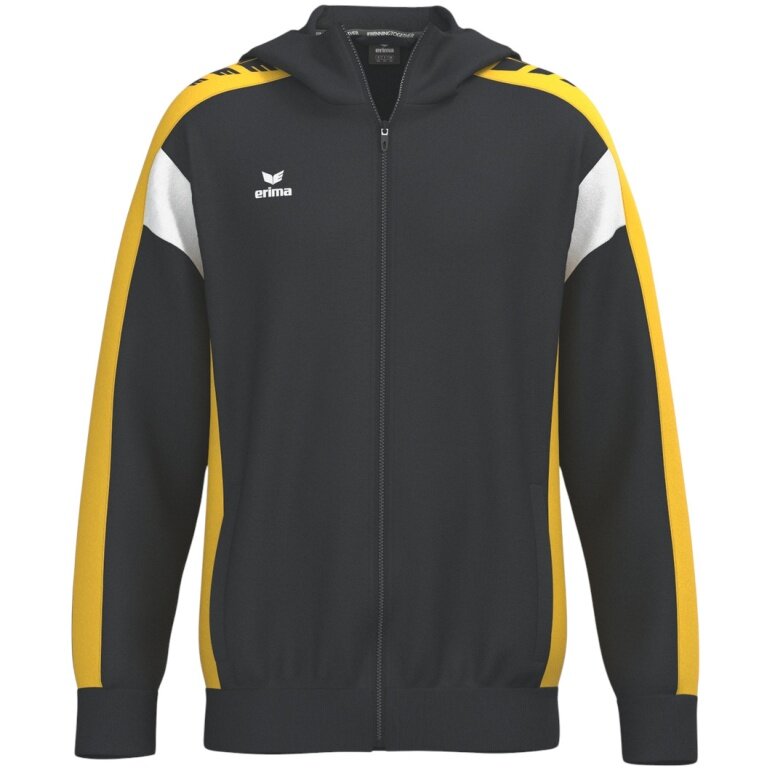 Erima Celebrate 125 Training Jacket with Hood (breathable, 100% polyester) black/yellow children