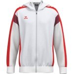 Erima Celebrate 125 Training Jacket with Hood (breathable, 100% polyester) white/red men's