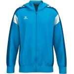 Erima Celebrate 125 Training Jacket with Hood (breathable, 100% polyester) curacao blue Men's