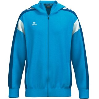 Erima Celebrate 125 Training Jacket with Hood (breathable, 100% polyester) curacao blue Men's