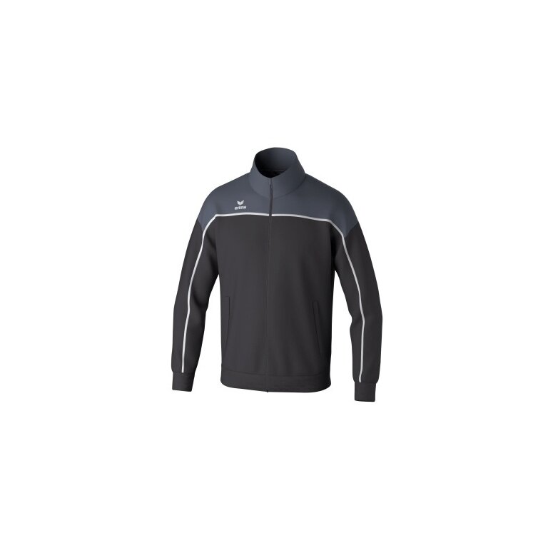Erima Training Jacket Change (recycled Polyester, high wearing comfort) black/grey/white boys