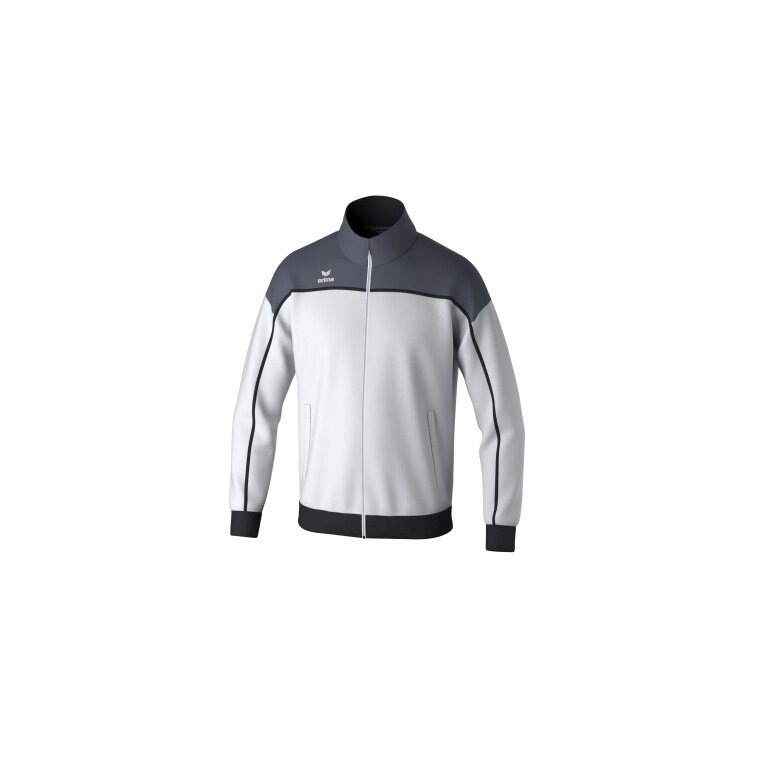 Erima Training Jacket Change (recycled Polyester, high wearing comfort) white/grey/black boys