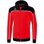 Erima Training Jacket Change with Hood (recycled Polyester, durable, with zip pockets) red/black Men