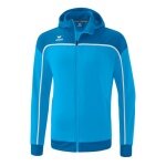 Erima Training Jacket Change with Hood (recycled Polyester, durable, with zip pockets) Curacao Blue Boys