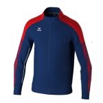 Erima Evo Star Training Jacket (Stand-up Collar, Durable) Navy/Red Children