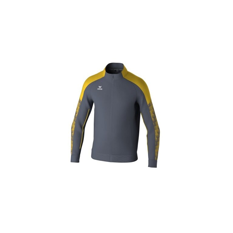 Erima Training Jacket Evo Star (Stand-up Collar, Durable) Grey/Yellow Kids