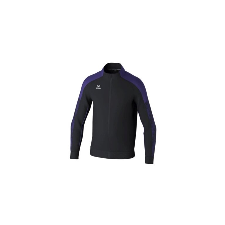 Erima Evo Star Training Jacket (Stand-up Collar, Durable) Black/Purple Kids