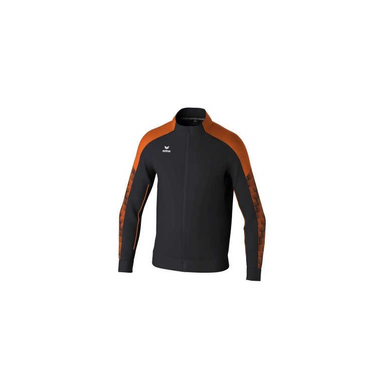 Erima Training Jacket Evo Star (Stand-up collar, durable) black/orange Men