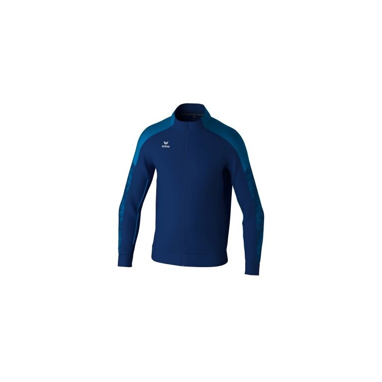 Erima Training Jacket Evo Star (Stand-up Collar, Durable) Navy Blue/Blue Kids