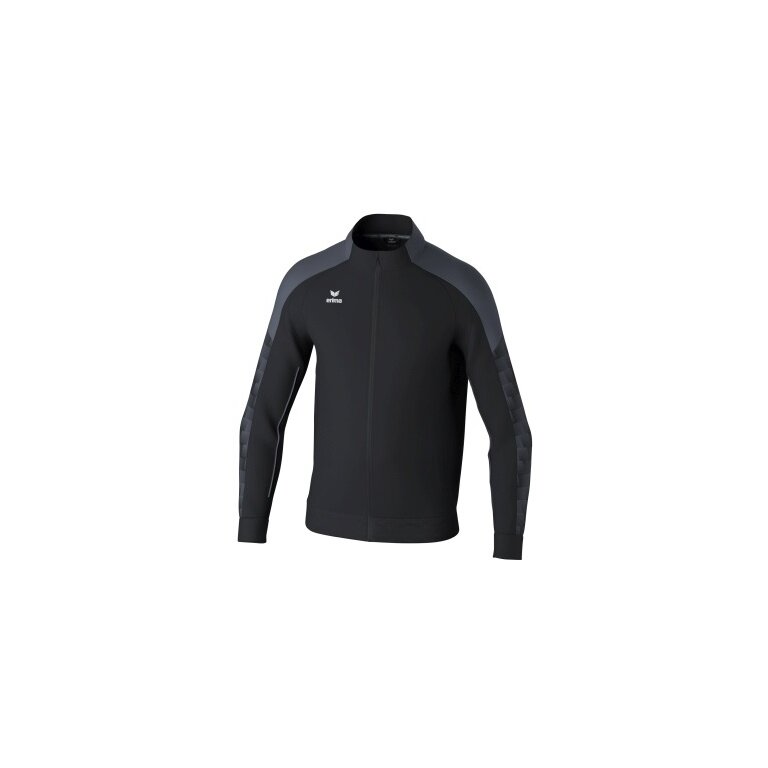 Erima Training Jacket Evo Star (Stand-up Collar, Durable) Black/Grey Kids