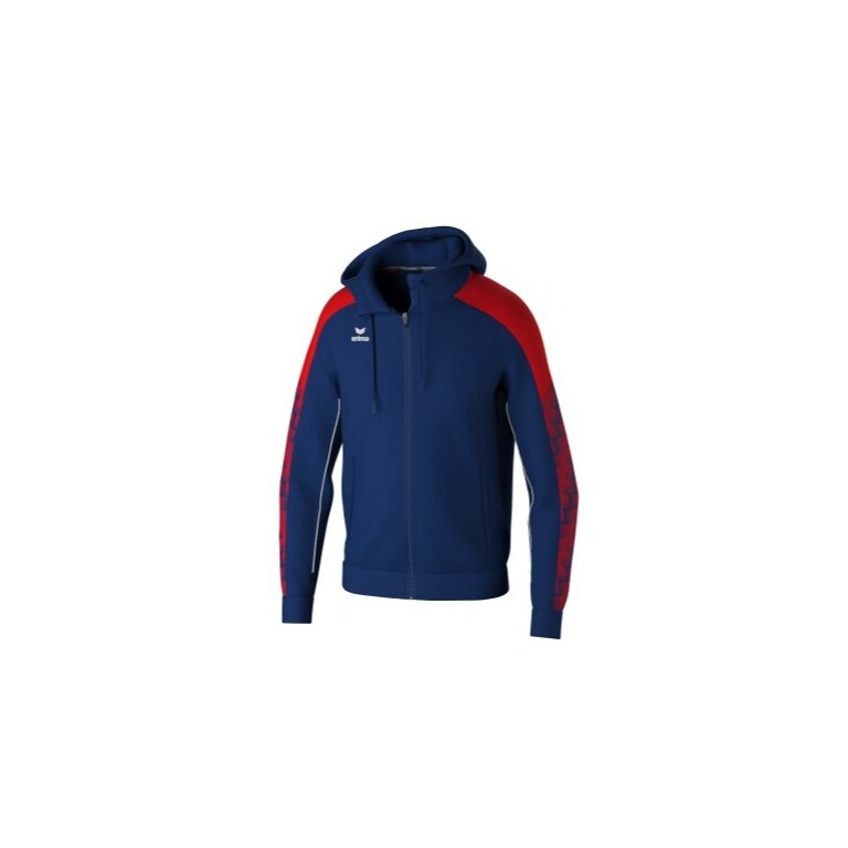 Erima Evo Star Training Jacket with Hood (high wearing comfort) navy blue/red Men's