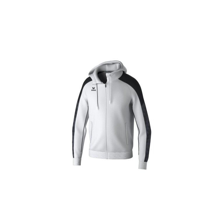Erima Training Jacket Evo Star with Hood (high wearing comfort) white/black Men