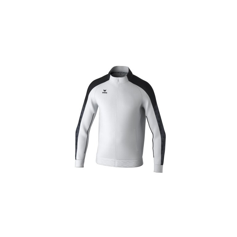 Erima Training Jacket Evo Star (stand-up collar, durable) white/black Men