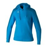Erima Training Jacket Evo Star with Hood (high wearing comfort) curacaoblue Ladies