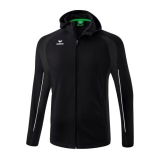Erima Training Jacket Liga Star with Hood (durable and elastic functional material) black/white Boys