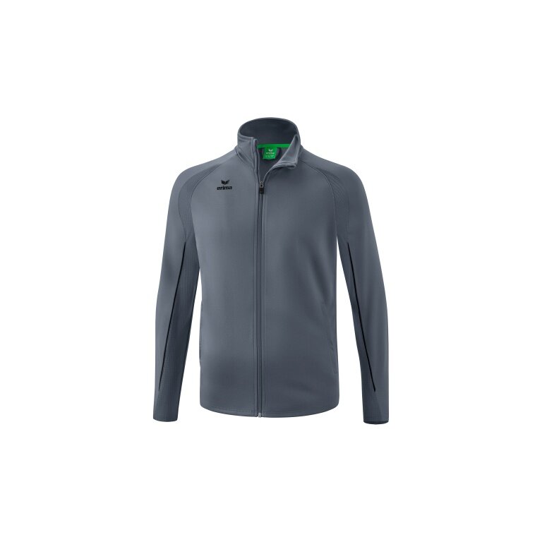 Erima Training Jacket Liga Star Polyester (stand-up collar, durable) grey/black Men