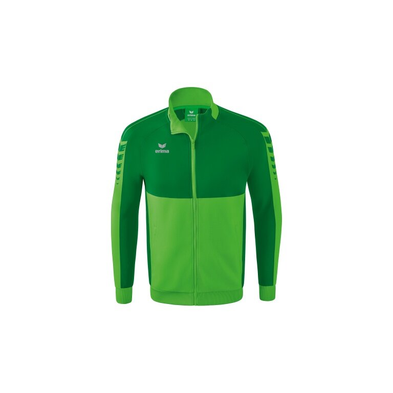Erima Training Jacket Six Wings Worker (100% Polyester, Stand-up collar, durable) green/emerald Men