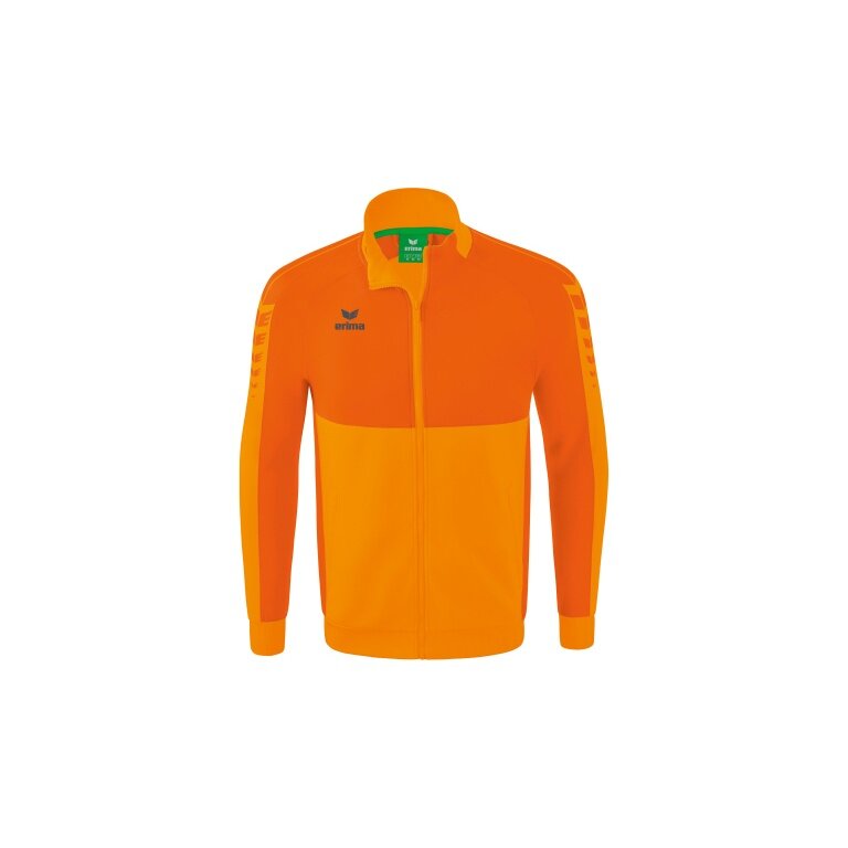 Erima Training Jacket Six Wings Worker (100% Polyester, Stand-up collar, durable) orange Boys