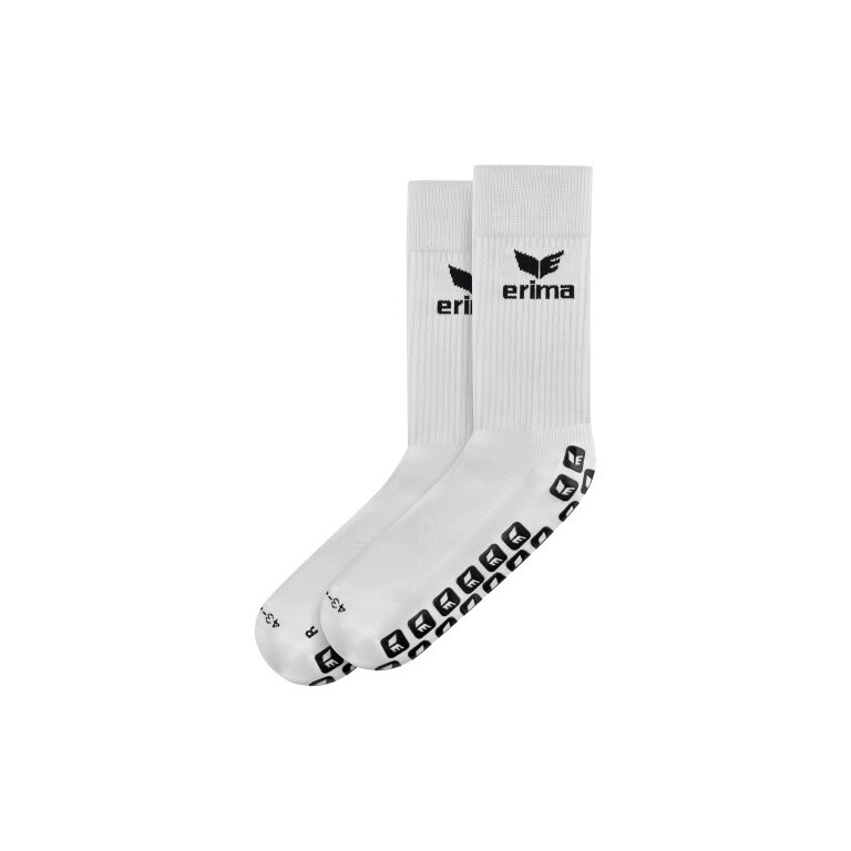 Erima Training Sock Grip (moisture-regulating) white/black - 1 pair