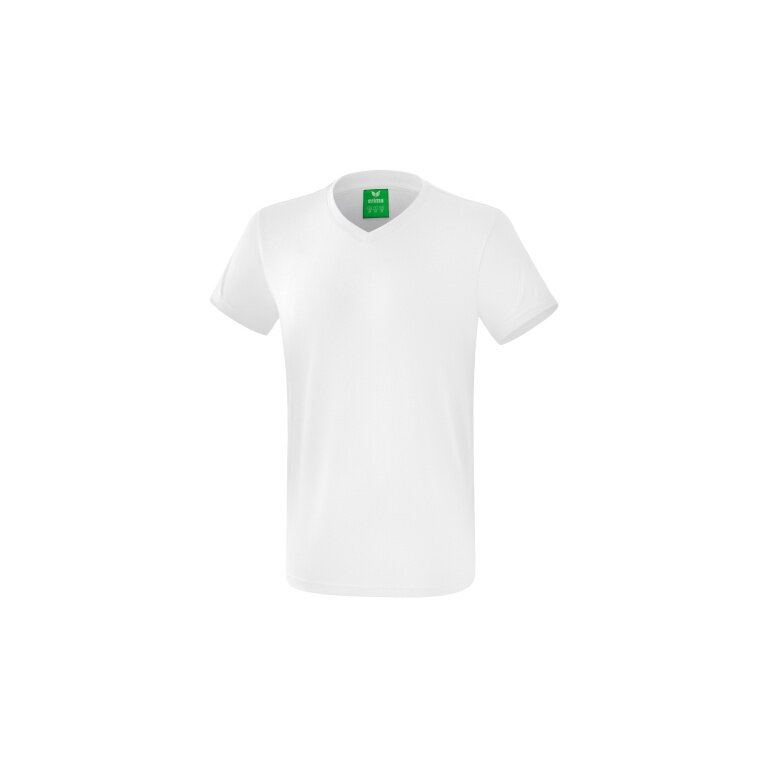 Erima Sport T-shirt Basic Style (100% Cotton, V-neck) white Men