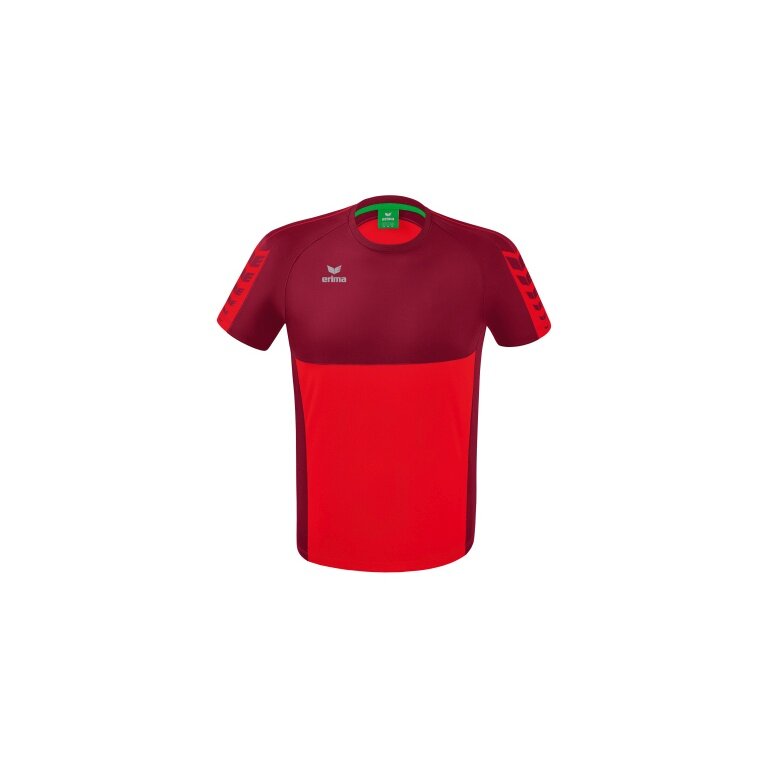Erima Sport T-shirt Six Wings (100% Polyester, quick-drying, comfortable feel) red/bordeaux Boys