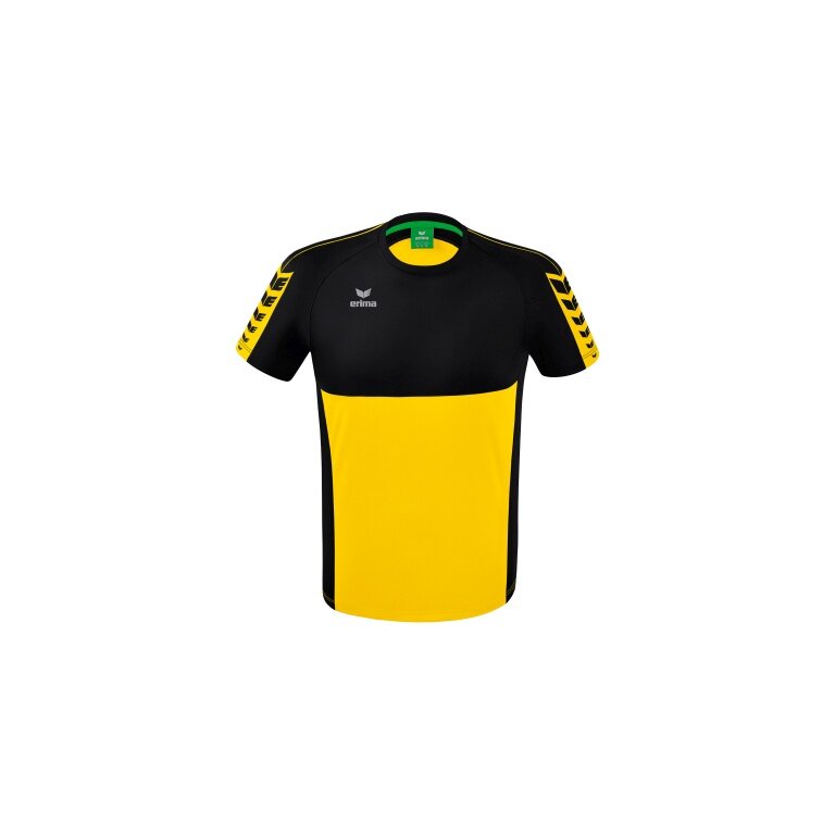 Erima Sport T-shirt Six Wings (100% Polyester, quick-drying, comfortable feel) yellow/black Boys