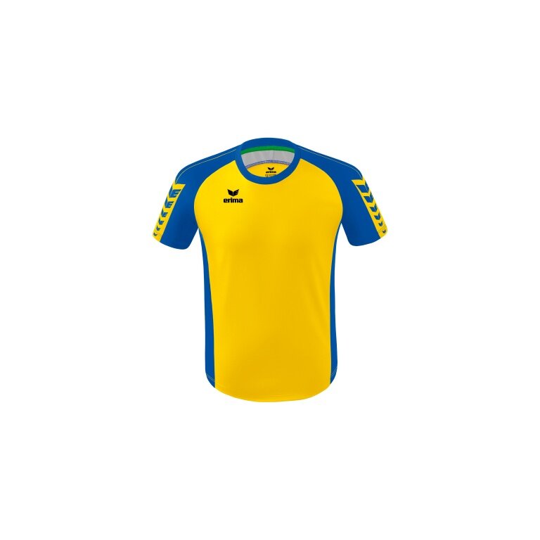 Erima Sport T-shirt Six Wings Jersey (100% Polyester, durable) yellow/royal blue Children