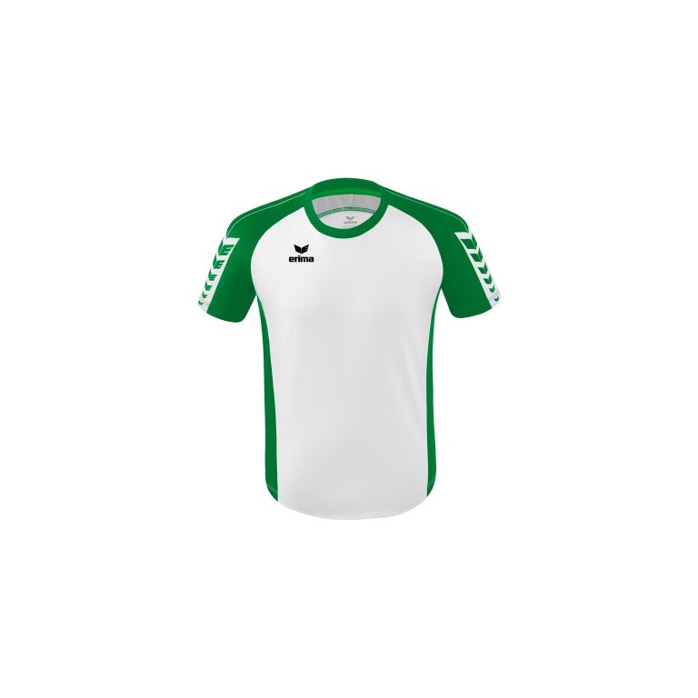 Erima Sport T-shirt Six Wings Jersey (100% Polyester, durable) white/emerald green Children