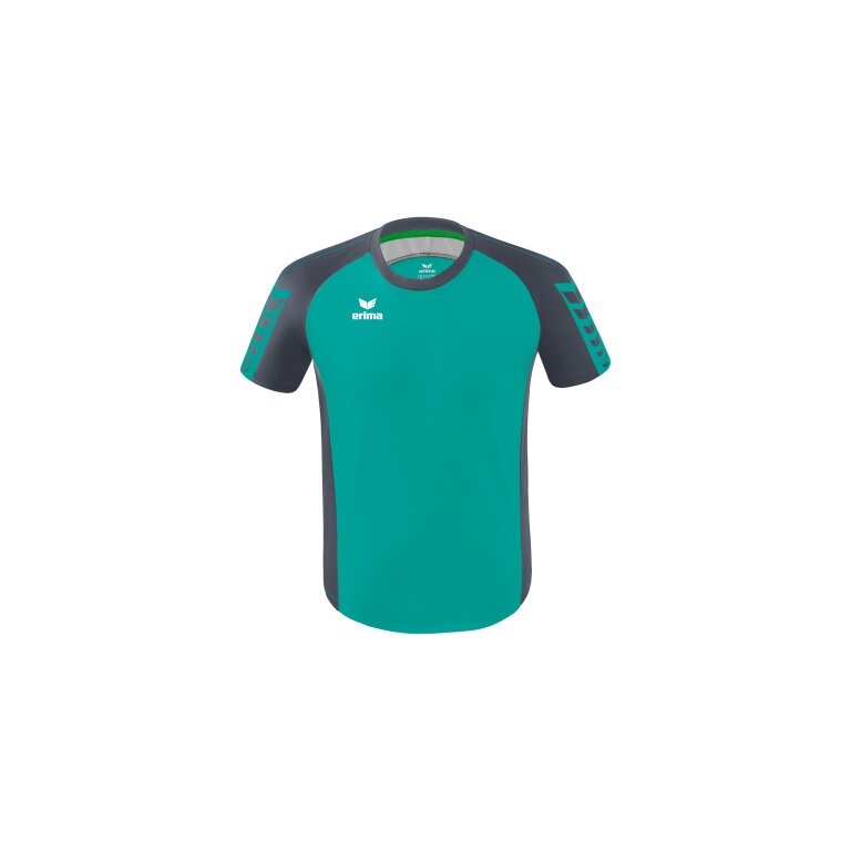 Erima Sport T-shirt Six Wings Jersey (100% Polyester, durable) petrol blue/grey Children