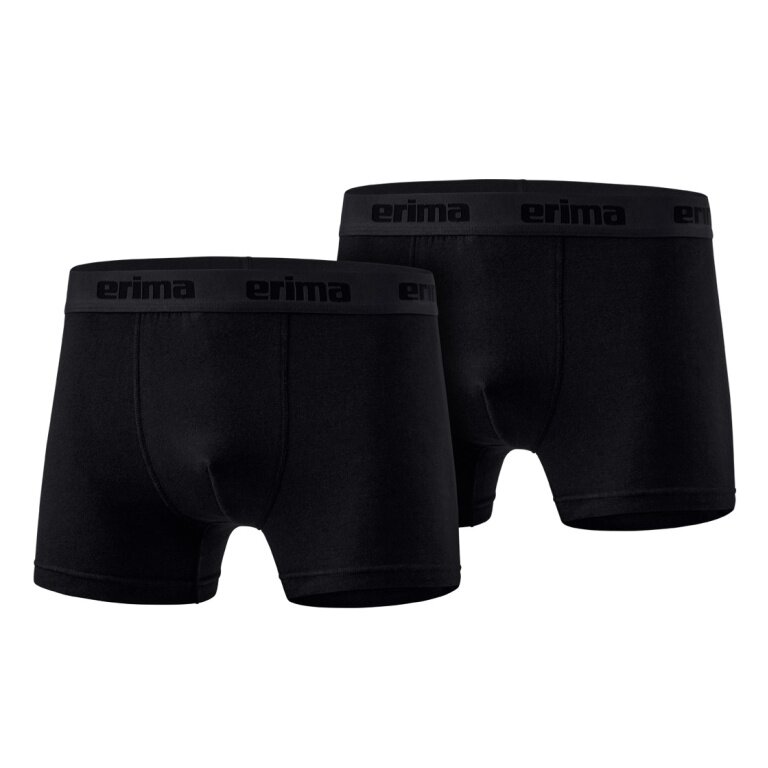 Erima Underwear Boxer Shorts (comfortable fit) black Men's - 2 pieces