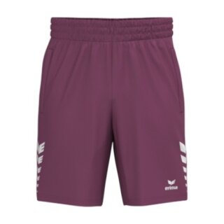 Erima Celebrate 125 Short Sports Trousers (100% Polyester, elastic waistband with drawstring) short burgundy men