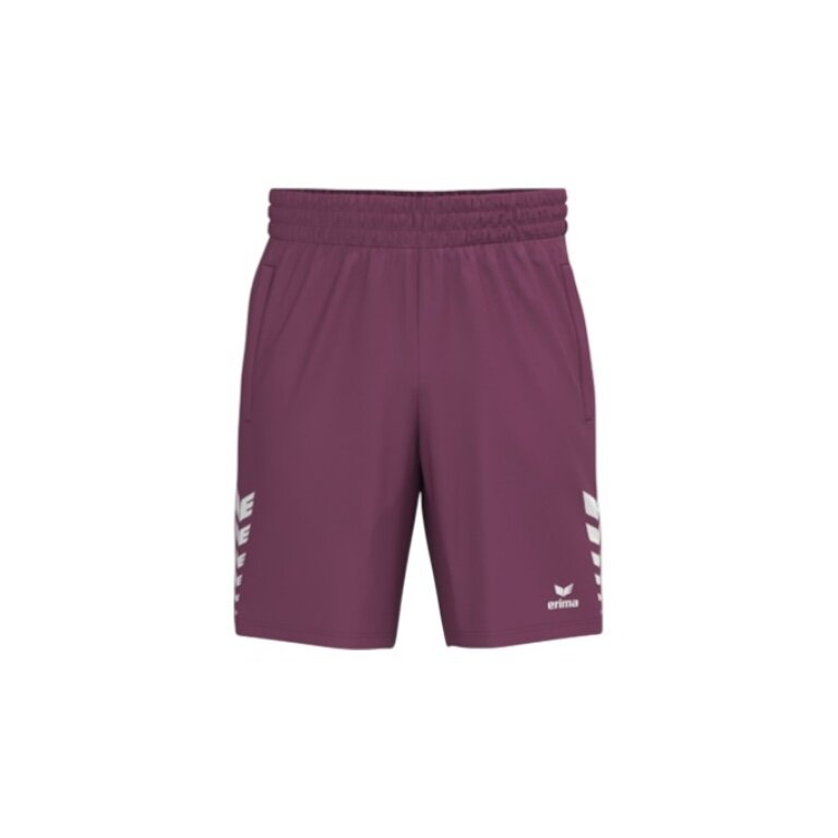 Erima Celebrate 125 Short Sports Trousers (100% Polyester, elastic waistband with drawstring) short burgundy men