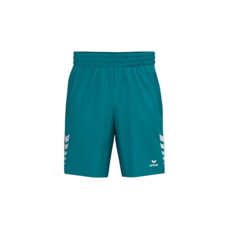 Erima Celebrate 125 Short Sports Trousers (100% Polyester, elastic waistband with drawstring) short tahitian blue men's