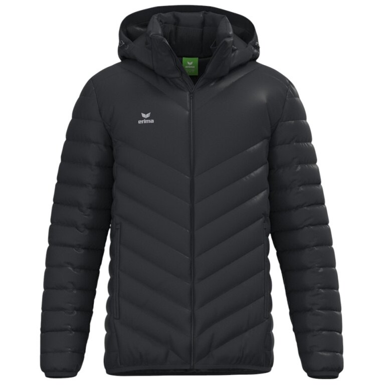 Erima padded jacket CMPT puffer with hood (100% polyester) black men's