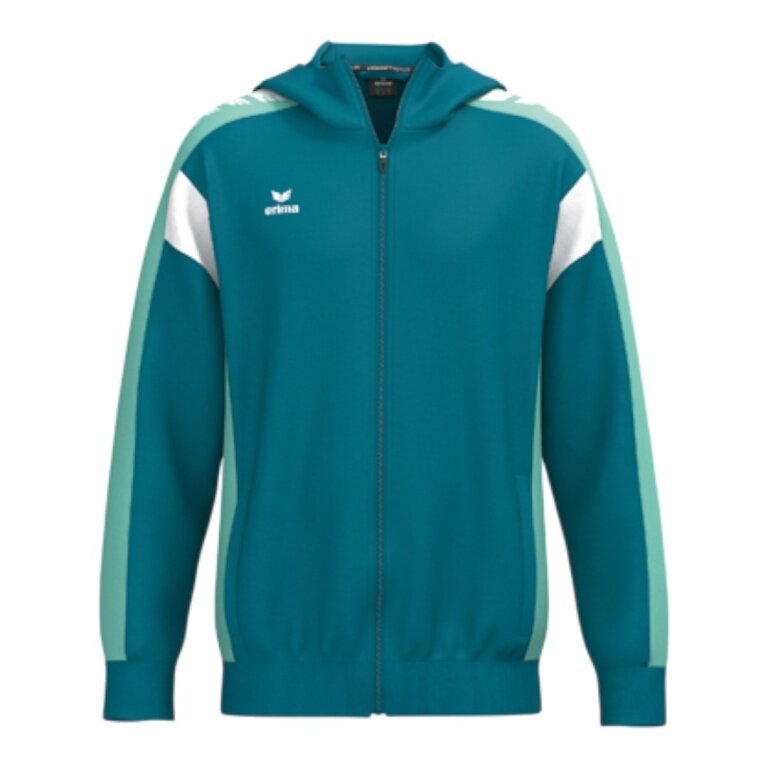 Erima Celebrate 125 Training Jacket with Hood (breathable, 100% Polyester) tahitian blue/mint Men's