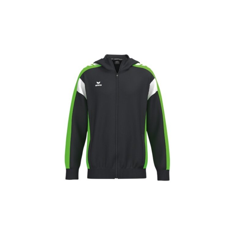 Erima Celebrate 125 Training Jacket with Hood (breathable, 100% polyester) black/green men's