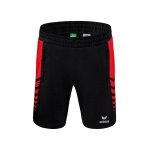 Erima Sport Pants Six Wings Worker Shorts short (100% Polyester, without inner slip, comfortable) black/red Boys
