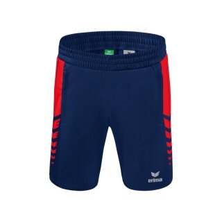 Erima Sport Pants Six Wings Worker Shorts short (100% Polyester, without inner slip, comfortable) navy blue/red Boys