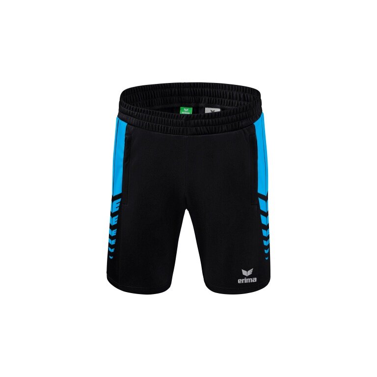 Erima Sports Shorts Short Six Wings Worker (100% Polyester) short black/curacao blue Men