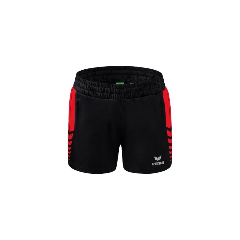 Erima sports shorts Short Six Wings Worker (100% Polyester) short black/red Women