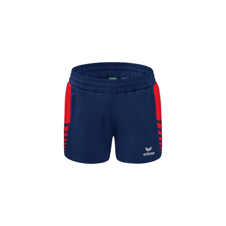 Erima sports shorts Short Six Wings Worker (100% Polyester) short navy blue/red Women