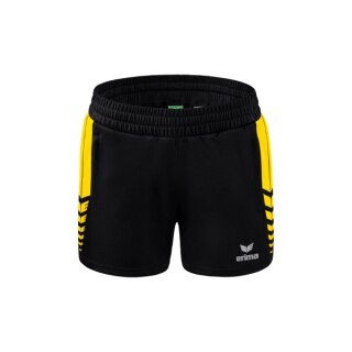 Erima sports shorts Short Six Wings Worker (100% Polyester) short black/yellow Women