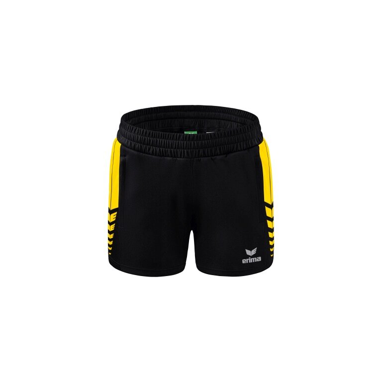 Erima sports shorts Short Six Wings Worker (100% Polyester) short black/yellow Women